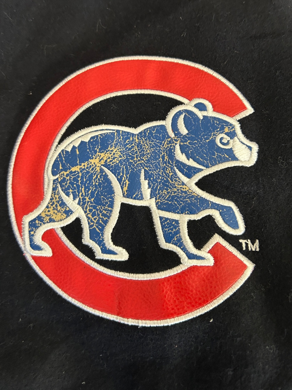 Vintage Chicago Cubs JH Designs Reversible Wool Varsity Jacket XL - Picture 2 of 11